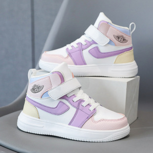 新款 女童小白鞋 高帮鞋 运动鞋 儿童现货 优选新款 男童板鞋 童鞋