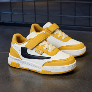 童鞋 儿童耐磨小白鞋 新款 女童皮面软底板鞋 男童休闲运动鞋 优选新款