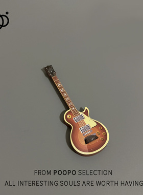 dollhouse迷你小吉他木吉他娃娃乐器模型微缩食玩娃娃屋玩具配件