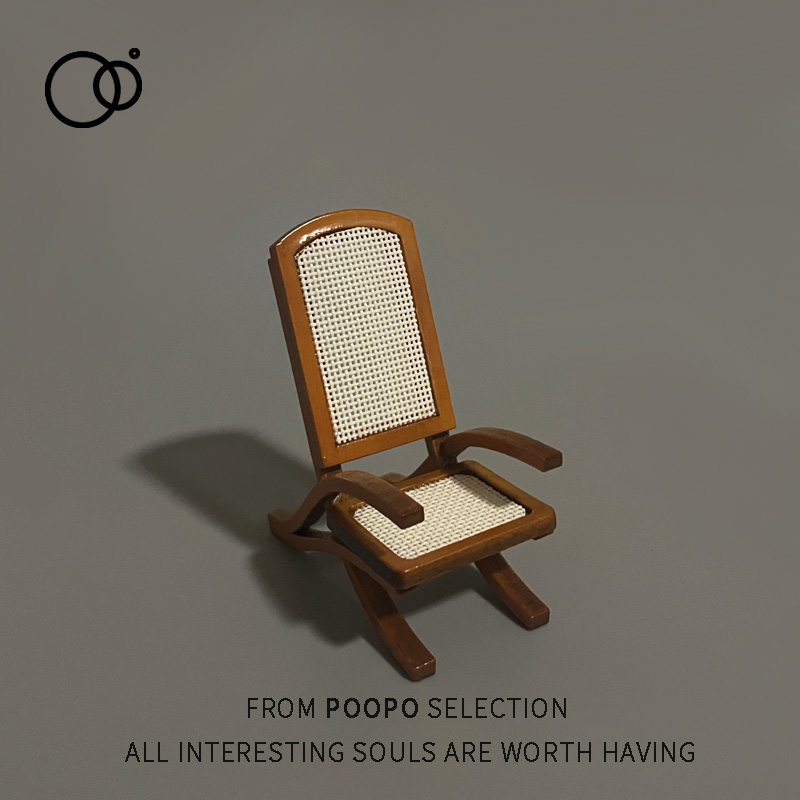 复古木制小椅子微缩模型摆件
