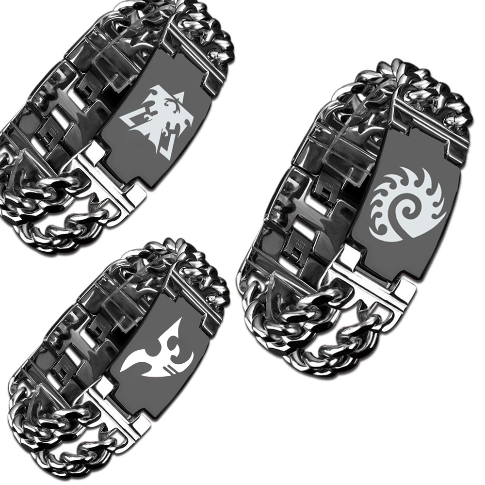 SC星际争霸种族周边手链手环 人族神族虫族 电竞手链手环 可刻字