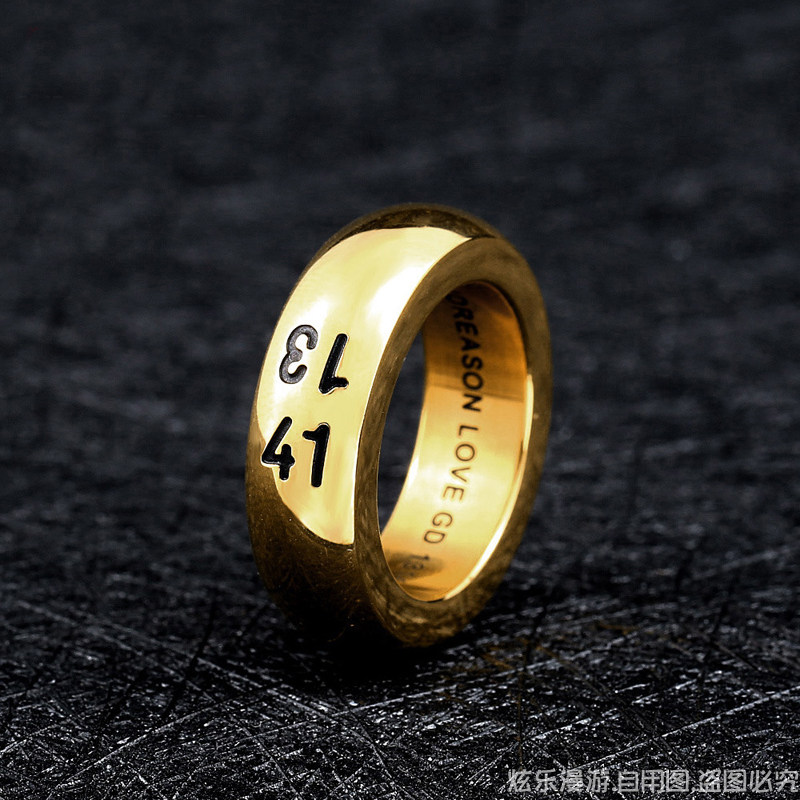 权志龙gd同款戒指1314数字浪漫
