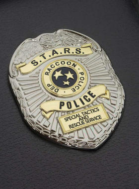 Resident Evil 2生化危机2重制版周边 浣熊市胸针徽章