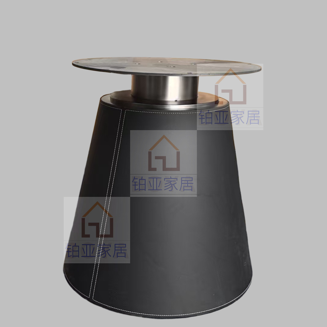 奢石餐桌支架不锈钢桌脚圆餐桌底座圆台脚架桌子腿镜面桌架子轻奢