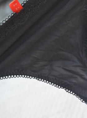 美国外贸出口 黑色 蕾丝点缀超柔滑舒适三角裤丁字裤内裤底裤