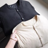 大厂订单 轻量保暖肌理光泽感休闲百搭圆领棉衣棉服短外套女秋冬