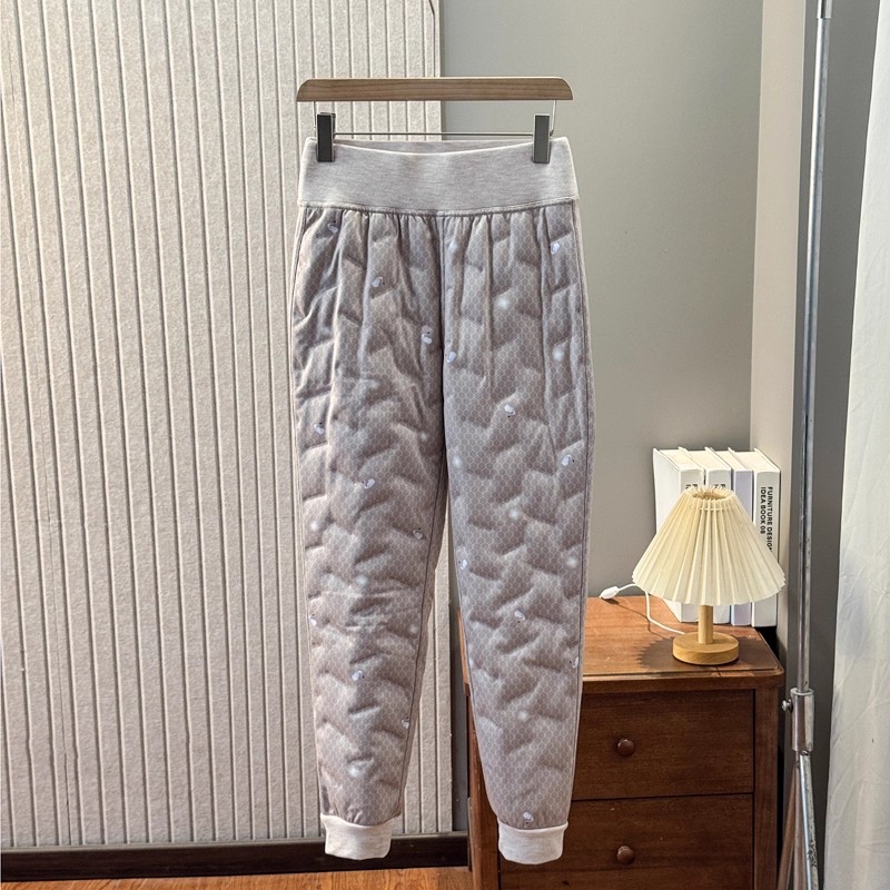 一条过冬！90白鸭绒加绒加厚白鸭绒保暖束脚羽绒裤内胆打底裤女冬