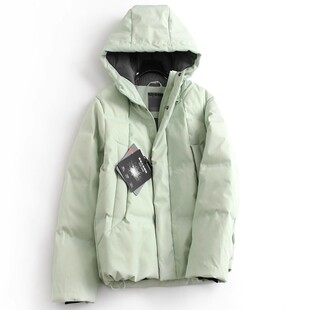 大厂订单！90白鸭绒~防风防泼水加厚保暖连帽面包羽绒服外套女冬