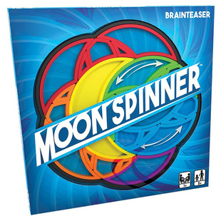 月亮旋转积木转盘魔方彩虹色DIY拼装 Spinner 平面2D异形玩具 Moon