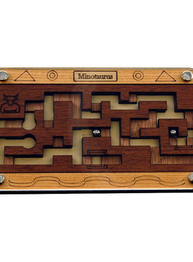 Minotaurus牛头人米诺斯移动双层迷宫滚珠木质益智玩具正版Puzzle