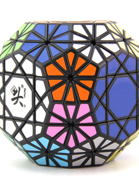 大雁DAYAN宝石六代魔方黑色 复古异形创意益智成人儿童玩具魔方