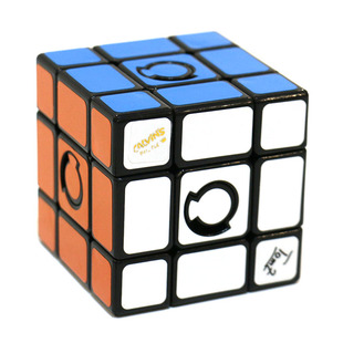 Calvin香港开尔文90°限转三阶魔方限制转动插销捆绑三阶变体魔方