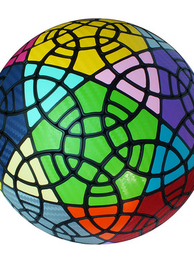 VeryPuzzle斜足球F2魔方黑色贴纸异形球体五魔高难度儿童益智玩具