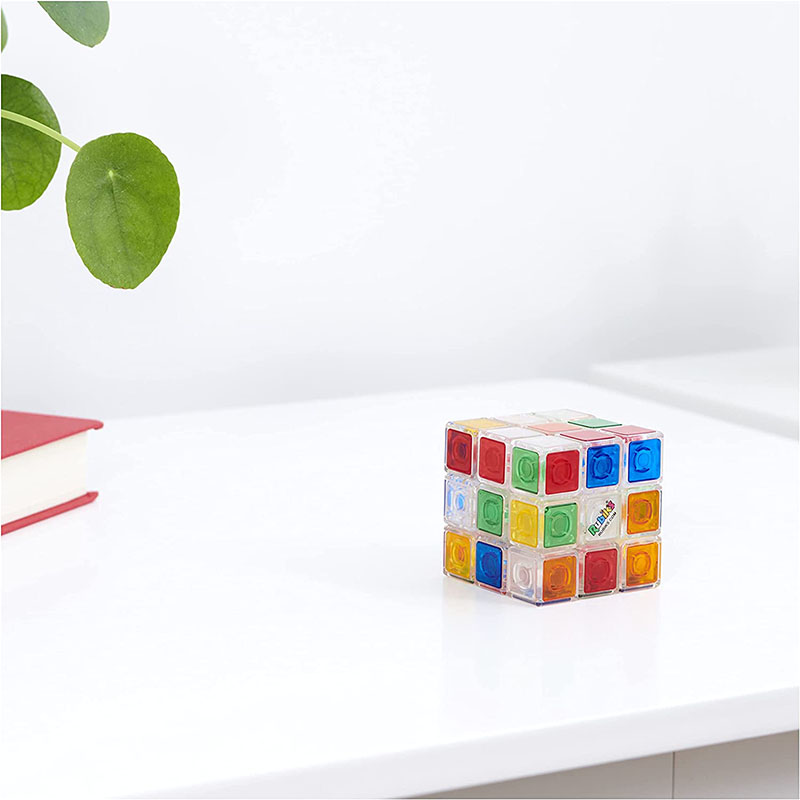 Rubik's Crystal 鲁比克水晶三阶魔方透明贴片儿童益智玩具限量版图片