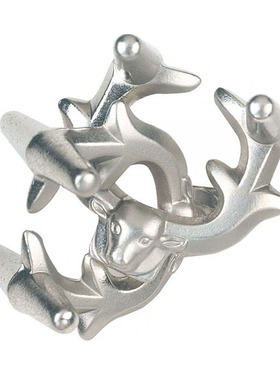 Hanayama角Elk魔金Cast Puzzle金属益智解谜烧脑玩具成人解压谜题