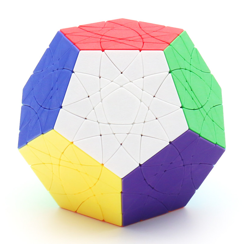 AoCube莲花五魔方深切直升机转棱FDM 3D打印异形益智玩具烧脑谜题