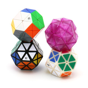 大雁宝石十代魔方黑原彩色透明紫限量版 Cube 异形儿童益智玩具Gem