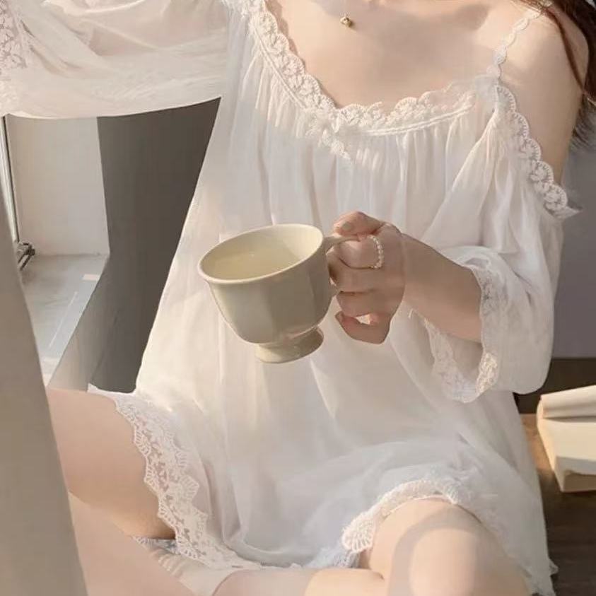 带胸垫性感睡衣女新款夏季蕾