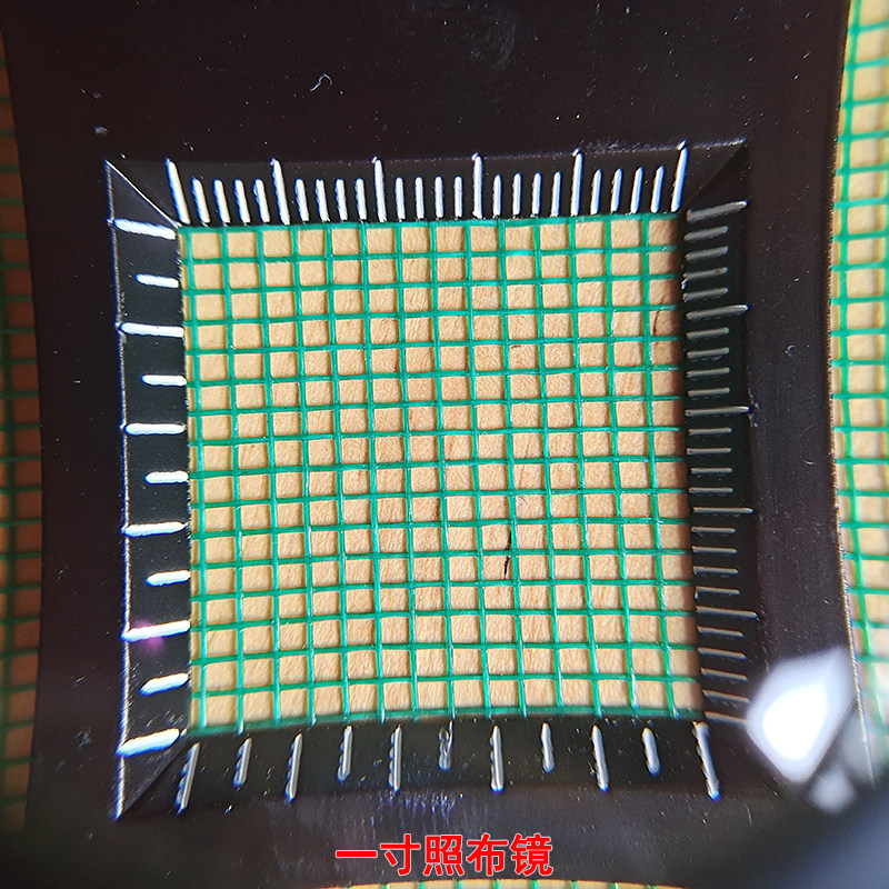 丝网低目数测量工具放大镜一寸折叠照布镜古玩鉴定布眼织物密度镜