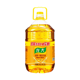 龙大一级压榨花生油大桶6.28L*2家用特香食用油组合装当季新油