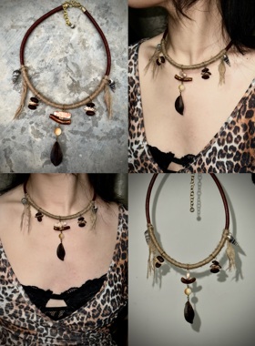 荒野拾趣｜原创手作复古小众个性混搭风嬉皮部落流浪美拉德风项链