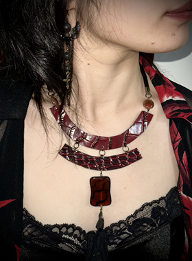 盘古｜原创手作复古小众个性废土混搭风嬉皮部落流浪夸张平价项链