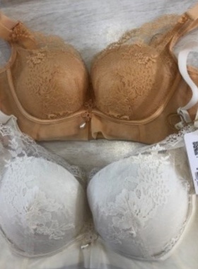 素思码花间私语蕾丝花边无钢圈中厚模杯甜美女士文胸FC82305