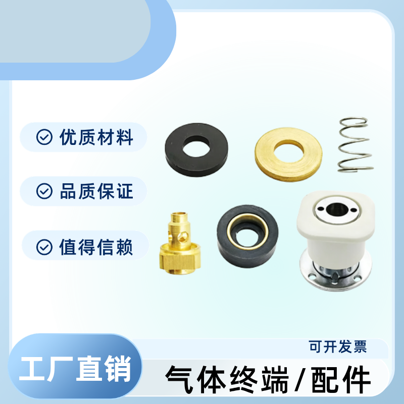 国标密封垫铜平垫黑色垫圈港通终端阀芯气体终端供氧设备带配件