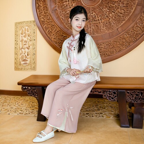 女童夏季汉服套装新款