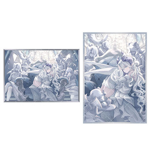 游戏王卡套 迷宫城的白银姬 妹套卡牌保护牌套镭射闪套官套尺寸