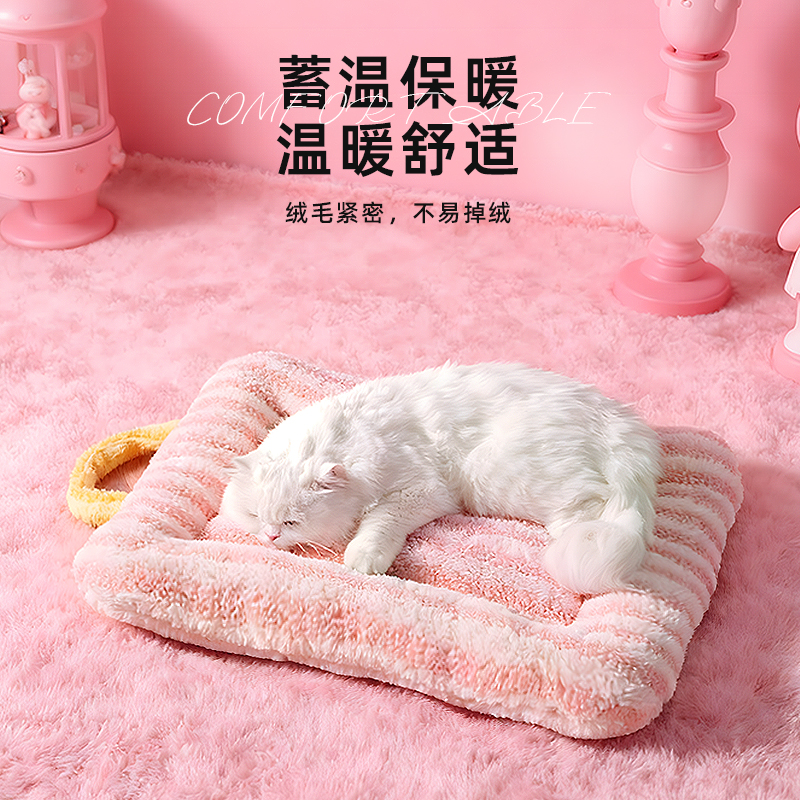 猫垫子猫窝猫睡垫猫垫狗垫子宠物睡觉加大号加厚毛毯踩奶猫软垫
