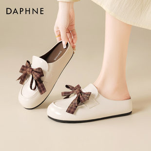 女2026新款 一脚蹬软底凉拖鞋 夏季 穆勒鞋 外穿法式 达芙妮包头半拖鞋