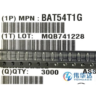 BAT54T1G SOD-123 肖特基二极管 30V 200mA 丝印SB 原装现货