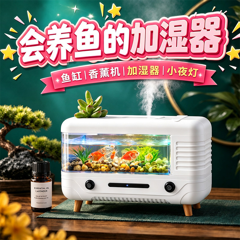 可以养鱼的香薰加湿器										