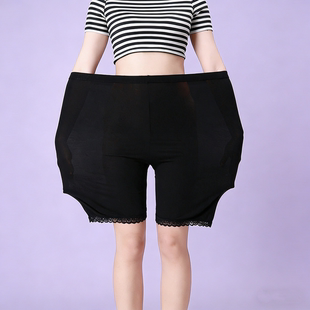 女防走光夏季 平角保险短裤 蕾丝三分大码 女外穿薄款 女 打底裤 安全裤