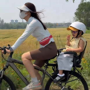 适配捷安特自行车儿童座椅公路车宝宝后座椅山地车靠背座椅幼中大