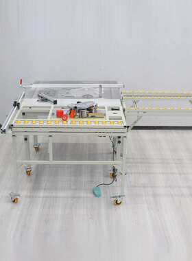 木工专用精密宽轨推台锯JT550S子母锯多功能一体机折叠便携锯台