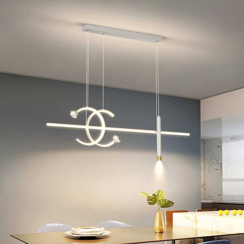 餐厅吊灯简约现代创意轻奢长条新款北欧带射灯饭厅餐桌吧台灯具,鲜花速递/花卉仿真/绿植园艺,割草机/草坪机,淘宝优惠券,粉丝福利购,淘宝优惠卷