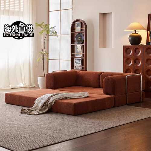 跨境热销Compression Sofa亚马逊外贸真空压缩沙发灯芯绒复古直排