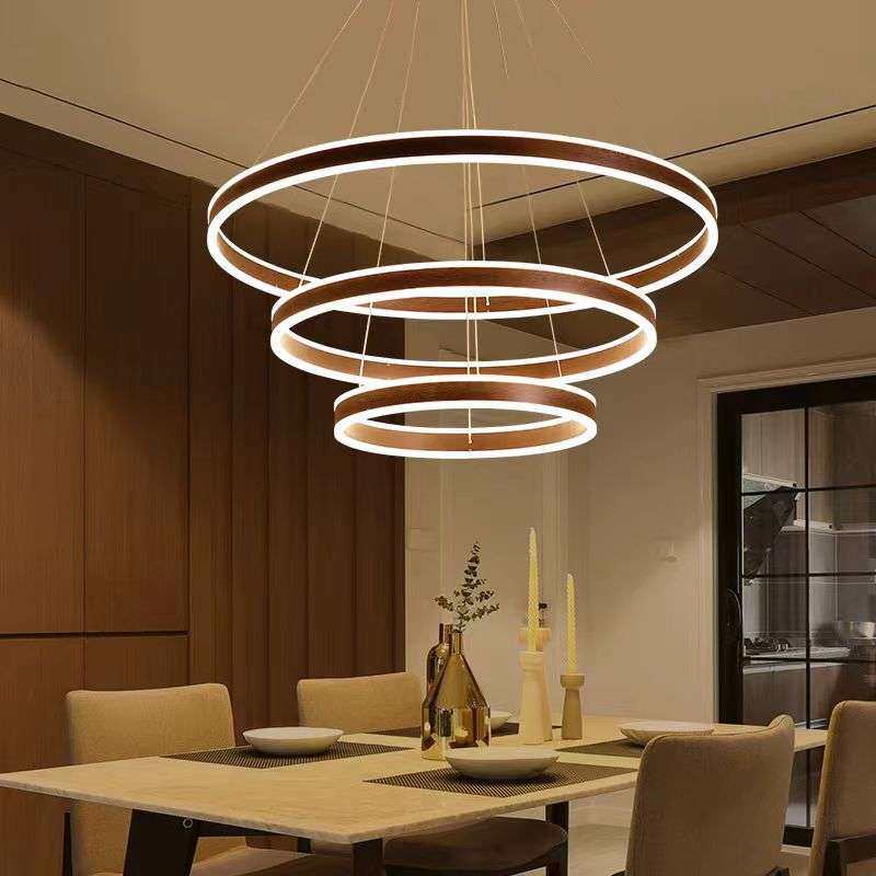 2023年北欧后现代简约轻奢餐厅吧台展厅创意半圆玻璃小吊灯