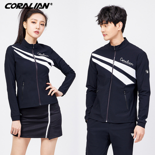韩国可莱安羽毛球服女套装2023春秋新款夹克上衣男款速干运动外套