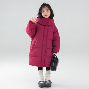 棉衣加厚小女孩外套 棉袄洋气儿童冬季 史比星女童羽绒棉服冬装 新款