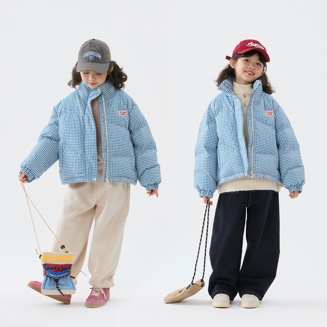 史比星女童羽绒棉服冬装新款洋气儿童冬季棉衣加厚小女孩外套棉袄