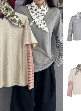 现货秒发 COEMES 官方授权 25新款假两件t恤