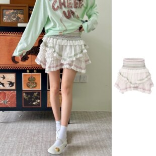 GARCON 官方授权 26SS 司马克刺绣度假波浪短裙