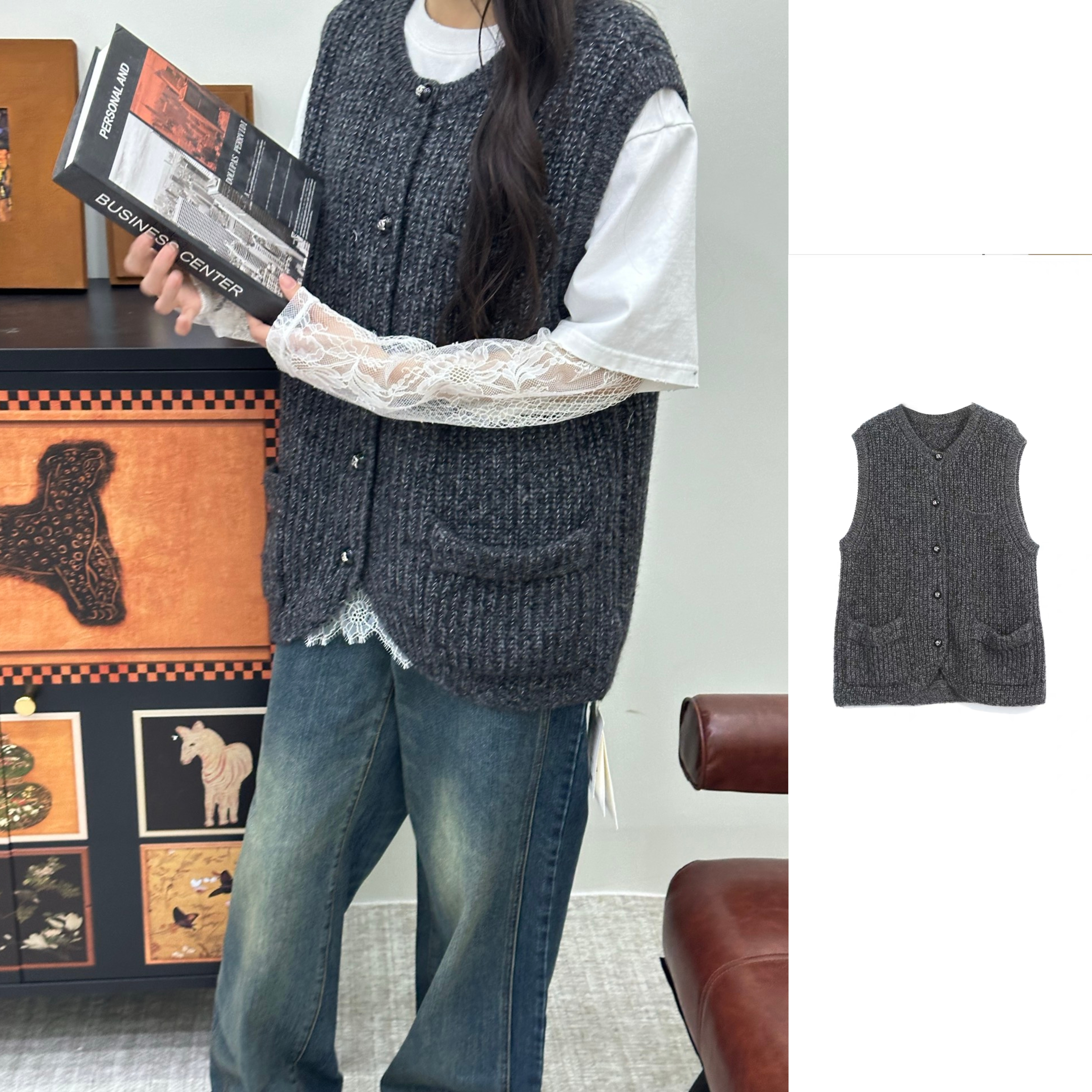 现货秒发 ASYUS 官方授权 26PS毛织马甲