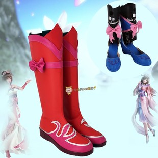 天行九歌cos鞋定做红莲公主0245游戏人物cosplay鞋子来图还原定制