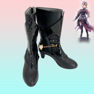 FGO圣女贞德黑贞德cos鞋定做 动漫游戏人物女高跟cosplay鞋子定制