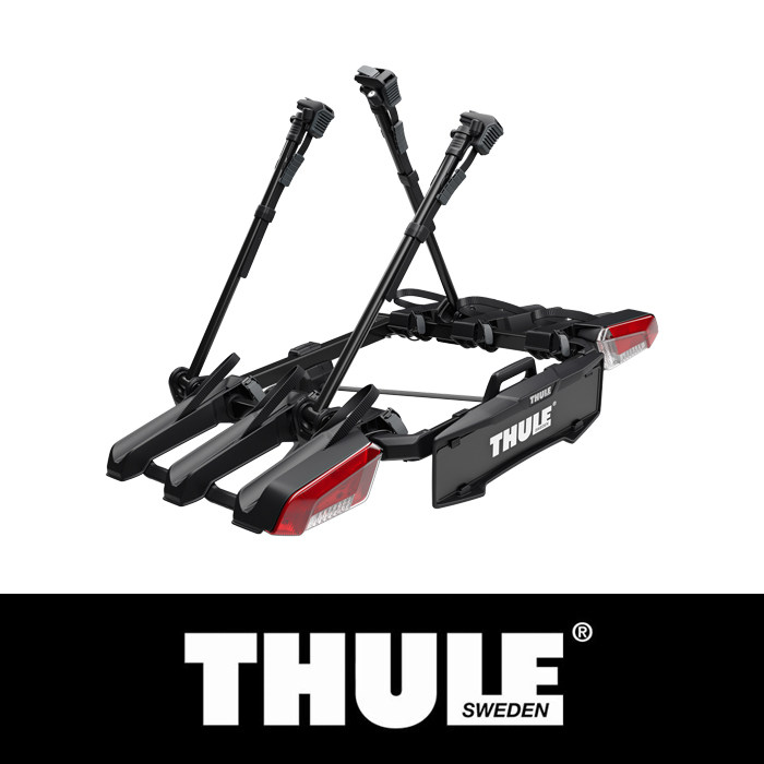 拓乐Thule OutPace 3 后拖式可折叠平台自行车架 搭载3辆自行车