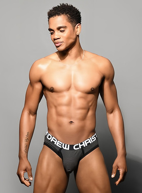 ANDREW CHRISTIAN 男士三角内裤棉性感舒适立体U凸囊袋透气 93071
